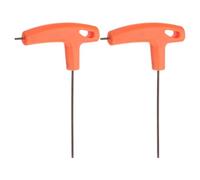 sourcing map 2pcs T-Handle Hex Key Wrench 2mm Metric S2 Steel T-Key Inner Hexagon Wrenches Spanner Repair Tool for Automotive Household Maintenance, Orange