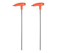 sourcing map 2pcs T-Handle Hex Key Wrench 4mm Metric CR-V Extra Long Arm T-Key Inner Hexagon Wrenches Spanner Repair Tool for Automotive Household Maintenance