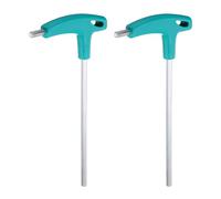 sourcing map 2pcs T-Handle Hex Key Wrench 6mm Metric CR-V T-Key Inner Hexagon Wrenches Spanner Repair Tool for Automotive Household Maintenance, Blue