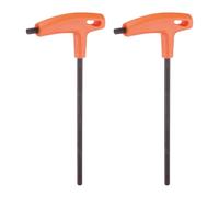 sourcing map 2pcs T-Handle Hex Key Wrench 6mm Metric S2 Steel T-Key Inner Hexagon Wrenches Spanner Repair Tool for Automotive Household Maintenance, Orange
