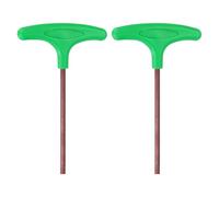 sourcing map 2pcs T-Handle Hex Key Wrench 8mm Metric S2 Steel T-Key Inner Hexagon Wrenches Spanner Repair Tool for Automotive Household Maintenance, Green