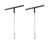 sourcing map 2pcs T-Handle Metric Socket Wrench 10mm CR-V 6-Point Hex Hexagon T-Shape Spanner for Motorcycle Bicycle Car Repair