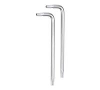 sourcing map 2pcs T10 Tamper Proof Torx Star Key Bit Wrench 2.2" L-Shaped 6 Points Wrenches Chrome-Vanadium Steel Hand Tool for Automotive/Home Repairs