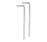 sourcing map 2pcs T25 Tamper Proof Torx Star Key Bit Wrench 4.37" Long Arm L-Shaped 6 Points Wrenches Chrome-Vanadium Steel Hand Tool for Automotive/Home Repairs