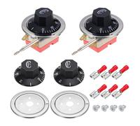 sourcing map 2pcs Temperature Control Switch 250V, 16A 50-300°C Capillary Thermostat NC Temperature Control Switch for Ovens Fryers Refrigerator Heaters