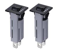 sourcing map 2Pcs Thermal Circuit Breakers 125/250VAC 32VDC 7A Manual Reset Electric Button Breaker Thermal Overload Protector for Electrical Equipment
