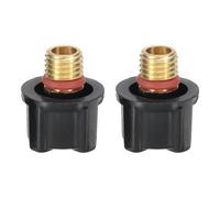 sourcing map 2pcs TIG Back Cap 41V33 Fit Welding Torch WP-9, WP-20, WP-25 Long Back Cap for TIG Torch Part Accessory Replacement Part