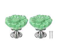 sourcing map 2pcs Toilet Button Pusher, Toilet Tank Button, Crystal Toilet Flush Button Helper Pusher for Women Long Nail Green