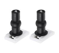 sourcing map 2Pcs Toilet Seat Cover Hinge, 40mm Blind Hole Rectangular Bolts with Nuts Washers Toilet Seat Top Cover Lid Seat Fixings, White