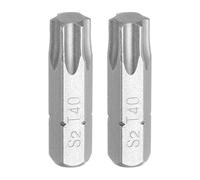 sourcing map 2pcs Torx Screwdriver Bit 1/4" Hex Shank T40 Head Magnetic 1" Length S2 Steel 6 Point Security Drill Bits for Repair Work Electric Screw Driver