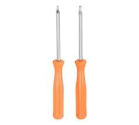 sourcing map 2pcs Torx Screwdriver T8H T10H 4" Length Carbon Steel Non-Magnetic Security Star 6 Point Head Precision Screw Driver with Non-Slip Handle for Appliances Repair Improvement
