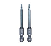 sourcing map 2pcs Triangle Screwdriver Bit 1/4" Hex Shank TA2.3 Magnetic Head 2.6" Length S2 Steel Triangular Screw Driver Bit for Repair Work Electric Screwdriver, Blue