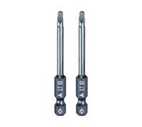 sourcing map 2pcs Triangle Screwdriver Bit 1/4" Hex Shank TA2.7 Magnetic Head 2.6" Length S2 Steel Triangular Screw Driver Bit for Repair Work Electric Screwdriver, Blue