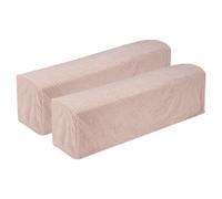 sourcing map 2Pcs Twill Stretch Armrest Covers, Soft Armchair Slipcovers Couch Recliner Arm Cover for Chair Sofa Protector, Pink