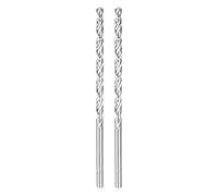 sourcing map 2pcs Twist Drill Bit 4.5mm Dia 125mm (4.92") Extra Long High-Speed Steel Spiral Jobber Drill Bits Fully Ground Drilling Tools for Wood Plastic Aluminum Thin Metal Sheet