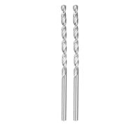sourcing map 2pcs Twist Drill Bit 5.2mm Dia 130mm (5.12") Extra Long High-Speed Steel Spiral Jobber Drill Bits Fully Ground Drilling Tools for Wood Plastic Aluminum Thin Metal Sheet
