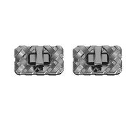 sourcing map 2Pcs Twist Turn Lock Clasp, 1.38" x 0.79" Closures Lock Fasteners for Purse Aluminum Alloy Rectangle Bag Closure Clip Hardware Accessories for DIY Handbag Craft, Black