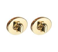 sourcing map 2Pcs Twist Turn Lock Clasp, 30 x 24mm Closures Lock Fasteners for Purse Zinc Alloy Oval Bag Closure Clip Hardware Accessories for DIY Handbag Craft, Gold