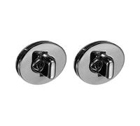 sourcing map 2Pcs Twist Turn Lock Clasp, 30 x 24mm Closures Lock Fasteners for Purse Zinc Alloy Oval Bag Closure Clip Hardware Accessories for DIY Handbag Craft, Black