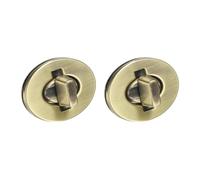sourcing map 2Pcs Twist Turn Lock Clasp, 35 x 28mm Closures Lock Fasteners for Purse Zinc Alloy Oval Bag Closure Clip Hardware Accessories for DIY Handbag Craft, Bronze