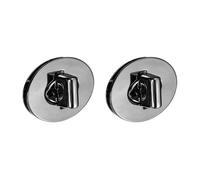 sourcing map 2Pcs Twist Turn Lock Clasp, 46 x 35mm Closures Lock Fasteners for Purse Zinc Alloy Oval Bag Closure Clip Hardware Accessories for DIY Handbag Craft, Black