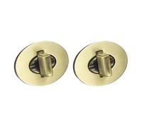 sourcing map 2Pcs Twist Turn Lock Clasp, 46 x 35mm Closures Lock Fasteners for Purse Zinc Alloy Oval Bag Closure Clip Hardware Accessories for DIY Handbag Craft, Bronze