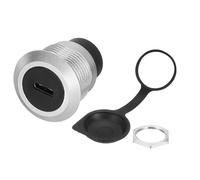 sourcing map 2Pcs Type C Panel Mount Coupler, USB C Pass Through Connector, 10Gbps Silver Bulkhead Extension for Home/Office/Industrial