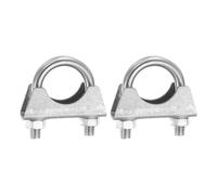sourcing map 2pcs U-Shaped Exhaust Pipe Clamp 1.1"/28mm M8 Stainless Steel U-Bolt Exhaust Clamp Saddle Muffler Pipe Connector Tip Hook Clip Fits 1.1" Pipes for Silencers Elbow Joints Pipelines