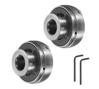 sourcing map 2pcs UC201-8 Pillow Block Bearings 1/2" Bore Bearing Units Chrome Steel (GCR15) Flange Mounted Bearing Housing with Wrench
