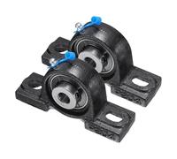 sourcing map 2pcs UCP201-8 Pillow Block Bearings 1/2" Bore Bearing Units Cast Steel Flange Mounted Bearing Housing