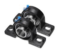 sourcing map 2pcs UCP207 Pillow Block Bearings 35mm Bore Bearing Units Cast Steel Flange Mounted Bearing Housing