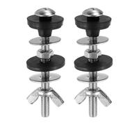 sourcing map 2Pcs Universal Toilet Tank to Bowl Screws Kit, Stainless Steel Heavy Duty Toilet Bolts with Lock Nuts and Gaskets for Bathroom Toilet Repair and Mounting