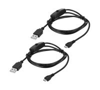 sourcing map 2Pcs USB A Switch Extension Cable, 22AWG Copper Core 3A USB C Male to Female Power Cord with on Off Switch, 1m Charging Cable for LED Strips, LED Desk Lamp, Laptop, Black
