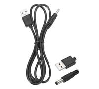 sourcing map 2pcs USB to DC Power Cable 3A 5V DC Power Cord 3.5mm x 1.35mm Jack Charging Plug Connector Cable Adapter for Fan Camera Phone Tablet Devices (3.3ft/1m, Black)
