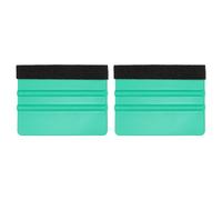 sourcing map 2pcs Vinyl Squeegee Felt Edge 4" Squeegee Felt Fabric Decal Vinyl Scraper Car Wallpaper Smoothing Tools Window Privacy Film Glass Tint Squeegee Installation, Green