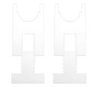 sourcing map 2Pcs Wall Spacers, 203x100mm Adjustable Clear Acrylic Couch & Bed Stoppers for Sofa Bed Headboard, Prevent Fire Risks from Heaters and Keep Space Protect Walls from Hitting