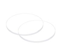 sourcing map 2pcs Watch Clear Crystal Lens Glass 26mm Dia. 2mm Thick Round Flat Mineral High Transmittance Watch Glass Replacement Part for Watchmaker Repair