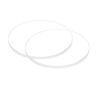 sourcing map 2pcs Watch Clear Crystal Lens Glass 29.5mm Dia. 2mm Thick Round Flat Mineral High Transmittance Watch Glass Replacement Part for Watchmaker Repair
