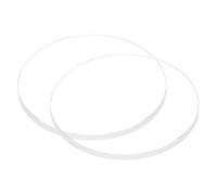 sourcing map 2pcs Watch Clear Crystal Lens Glass 32.5mm Dia. 2mm Thick Round Flat Mineral High Transmittance Watch Glass Replacement Part for Watchmaker Repair