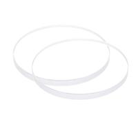 sourcing map 2pcs Watch Clear Crystal Lens Glass 34mm Dia. 3mm Thick Round Flat Mineral High Transmittance Watch Glass Replacement Part for Watchmaker Repair