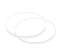 sourcing map 2pcs Watch Clear Crystal Lens Glass 35mm Dia. 3mm Thick Round Flat Mineral High Transmittance Watch Glass Replacement Part for Watchmaker Repair