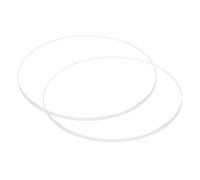 sourcing map 2pcs Watch Clear Crystal Lens Glass 37mm Dia. 2mm Thick Round Flat Mineral High Transmittance Watch Glass Replacement Part for Watchmaker Repair