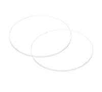 sourcing map 2pcs Watch Clear Crystal Lens Glass 38.5mm Dia. 2mm Thick Round Flat Mineral High Transmittance Watch Glass Replacement Part for Watchmaker Repair