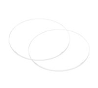 sourcing map 2pcs Watch Clear Crystal Lens Glass 44.5mm Dia. 2mm Thick Round Flat Mineral High Transmittance Watch Glass Replacement Part for Watchmaker Repair