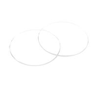 sourcing map 2pcs Watch Crystal Glass Lens, 38mm Flat Round Sapphire Glasses Watch Face Crystals Len Replacement Parts for Watchmaker Repair, Clear