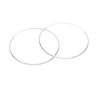 sourcing map 2pcs Watch Crystal Glass Lens 40mm Dia 1.2mm Beveled Edge Flat Round Ultra-Clear Glass Watch Face Crystals Len Dial Mirror Replacement Parts for Watchmaker Repair