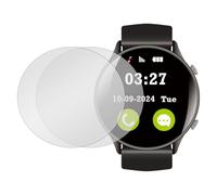 sourcing map 2pcs Watch Screen Protectors 42mm Tempered Glass Anti-Spy Protection Universal Watch Dial Crystal Face Protective Soft Anti-Peeping Privacy Round Film for Smartwatches, Gray