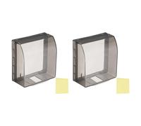 sourcing map 2Pcs Waterproof Electrical Outlet Cover 86-Type Protector Universal 1-Gang Wall Socket Protector Receptacle Cover for Bathrooms Outdoor Plug, Transparent Brown 4.09 x 3.94 x 1.77in