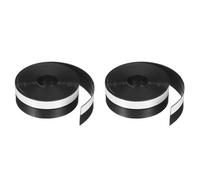 sourcing map 2pcs Weather Stripping Door Seal 16.4ft x 25mm TPE Seal Strip for Door Draft Stopper Adhesive Tape Window House Shower Glass Gaps, Black