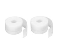 sourcing map 2pcs Weather Stripping Door Seal 16.4ft x 45mm Silicone Seal Strip for Door Draft Stopper Adhesive Tapes Window House Shower Glass Gaps Length 5m, White